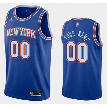 Herren NBA New York Knicks Trikot Benutzerdefinierte Jordan Brand 2020-2021 Statement Edition Swingman